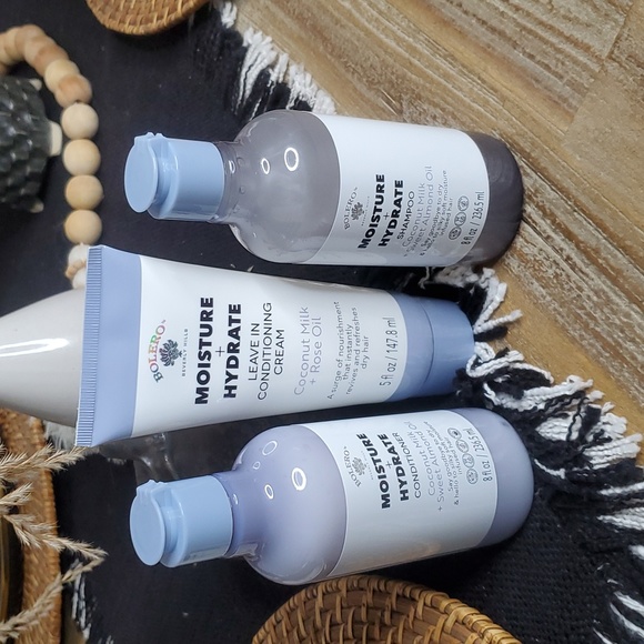 BOLERO All Natural Shampoo,Conditioner and Leave -In Conditioning Cream Set of 3 - Picture 8 of 8